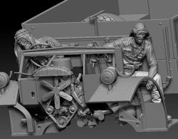 画像2: サンダーモデル[TB35307]1/35 英・LRDGフォードF-30ガントラック・ボフォース37mm砲搭載+フィギア2体