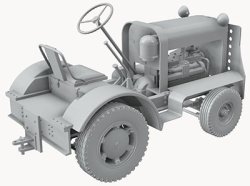 画像2: サンダーモデル[TB32001]1/32　米英・クラークトール6牽引トラクター航空機用Mill-33型