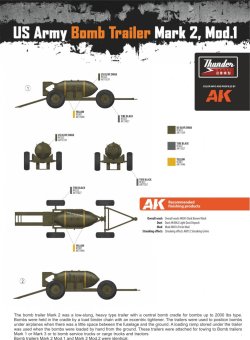 画像4: サンダーモデル[TB32002]1/32 米英・航空用爆弾トレーラーMk.2（爆弾付き）2両