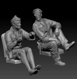 画像4: サンダーモデル[TB35305]1/35 英・フォードF-30トラック・長距離砂漠挺身隊（LRDG)+フィギア2体（スペシャルエディション)