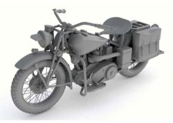 画像2: サンダーモデル[TB35003]1/35 アメリカ 軍用バイク インディアン741B