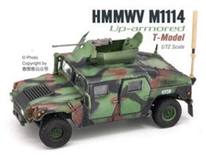 画像1: T-MODEL[TMOCH7211]完成品・1/72 US HMMWV M1114 HA (NATO迷彩) (1)
