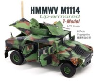 T-MODEL[TMOCH7212]完成品・1/72 US HMMWV M1114 HA (NATO迷彩) (ドア開状態)