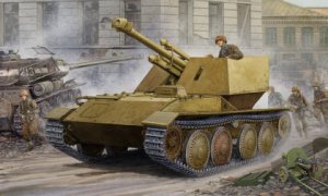 画像1: トランペッター[TR01586] 1/35　ドイツ軍 IVヴァッフェントレーガ“アルデルト”105mm自走榴弾砲 (1)