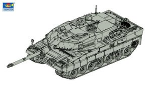 画像1: トランペッター[TR07191]1/72 ドイツ連邦軍 レオパルド2A6主力戦車 (1)
