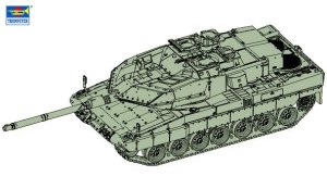 画像1: トランペッター[TR07192]1/72 レオパルド2A6EX主力戦車 (1)