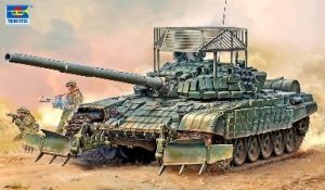 画像1: トランペッター[TR09609]1/35 ロシア連邦軍 T-72B1主力戦車 w/KTM-6＆グレーティングアーマー (1)