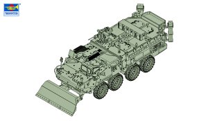 画像1: トランペッター[TR07456]1/72 M1132ストライカー工兵支援車 w/LWMR-マインローラー (1)