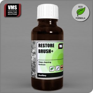 画像1: VMS[VMS.AX17]レストアブラシ+ 筆用メンテナンス液 30ml (1)