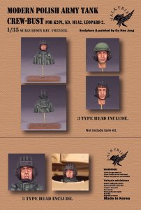 画像1: Valkyrie Miniature[VM35038]1/35 現用 ポーランド 戦車乗員 操縦手(K2PL/K9/M1A2エイブラムス/レオパルド2用 バストモデル) (1)