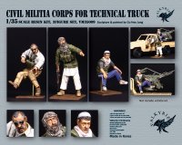 Valkyrie Miniature[VM35009]1/35 現用 武装トラックに乗る中東民兵セット(3体入)