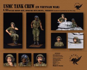 画像1: Valkyrie Miniature[VM35010]1/35 現用 アメリカ海兵隊戦車兵セット ベトナム戦争(2体+バスト1体入) (1)