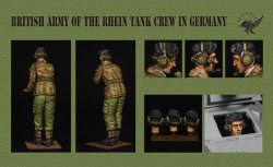 画像2: Valkyrie Miniature[VM35014]1/35 イギリス ドイツ駐留イギリス陸軍ライン軍団(BAOR)戦車兵セット 1960-1970年代(2体+バスト1体入)