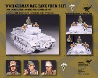 Valkyrie Miniature[VW35006]1/35 WWII ドイツ・アフリカ軍団戦車兵セット1 III/IV号戦車用(3体入)