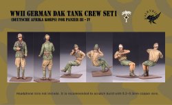 画像8: Valkyrie Miniature[VW35006]1/35 WWII ドイツ・アフリカ軍団戦車兵セット1 III/IV号戦車用(3体入)