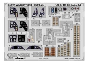 画像1: スーパーウイングシリーズ[SWS18-M04]Bf 109 G インテリアセット (1)