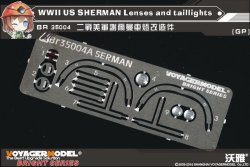 画像1: VoyagerModel [BR35004]WWII米 シャーマン ライトレンズ&テールライトセット(汎用)