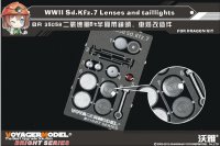 VoyagerModel [BR35058]WWII独 Sd.Kfz.7 ライトレンズ&テールライトセット(DML用)