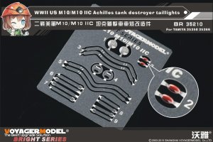 画像1: VoyagerModel [BR35210]1/35 WWII 米/英 M10/アキリーズ駆逐戦車用テールライト＆ガードセット(タミヤ35350/35366) (1)