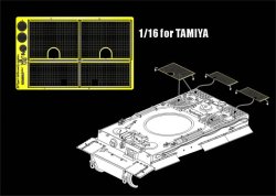 画像1: VoyagerModel [PE16016] WWII独 1/16 ティーガーI 初期型 機関室グリルメッシュセット(タミヤ用)