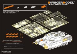 画像1: VoyagerModel [PE351006B]1/35 現用 カナダ陸軍主力戦車レオパルドC2MEXASセットB 主砲砲身&スモークディスチャージャー付(MENG TS-041用)