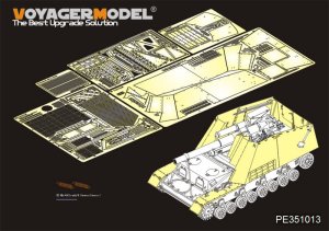 画像1: VoyagerModel [PE351013]1/35 WWII ドイツ陸軍Sd.Kfz.165フンメル戦闘室装甲板/フェンダーセット(タミヤ 35367用) (1)