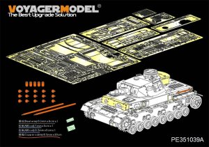 画像1: VoyagerModel[PE351039A]1/35 WWII独ドイツ陸軍IV号戦車F1型「Vorpanzer」ベーシックセット(ボーダーBT003用) (1)