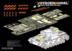 画像1: VoyagerModel[PE351039B]1/35 WWII独ドイツ陸軍IV号戦車F1型「Vorpanzer」ベーシックセットVer.B(砲弾付)(ボーダーBT003用)