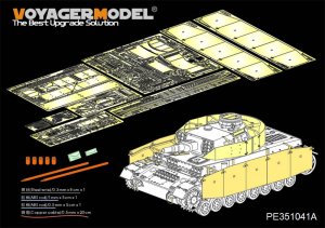 画像1: VoyagerModel[PE351041A]1/35 WWII独ドイツ陸軍IV号戦車F1型後期生産仕様ベーシックセット(ボーダーBT003用) (1)