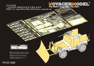 画像1: VoyagerModel [PE351066]1/35 WWII 米陸軍ウィリスMBジープ/装甲型アップグレードセット(タコム2131用) (1)