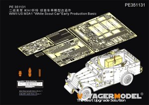 画像1: VoyagerModel [PE351131]1/35 WWII 米 アメリカM3A1スカウトカー初期型 ベーシックセット(タミヤ35363用) (1)