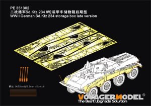 画像1: VoyagerModel [PE351302]1/35 WWII ドイツ Sd.Kfz.234系列 フェンダー/雑具箱セット(後期型)(ライフィールドモデル用) (1)