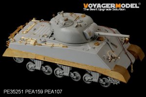 画像1: VoyagerModel [PE35251]WWII米 M4A2中期型 太平洋戦線 エッチングセット(DML6462用) (1)