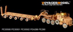 画像2: VoyagerModel [PE35502]現用米 M1070トラック トレーラー部分 エッチング基本セット(ホビーボス85502用)