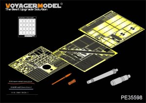 画像1: VoyagerModel [PE35598] 1/35 陸自 10式戦車 エッチングセット(金属砲身、機銃付き)(タミヤ35329用) (1)