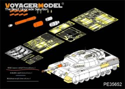 画像1: VoyagerModel [PE35652] 1/35 現用カナダ レオパルト C2 メキサス 主力戦車用エッチングセット(タコム2003用)