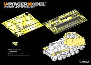 画像1: VoyagerModel [PE35672] 1/35  WWII独 ヴェスペ自走榴弾砲 装甲板・フェンダーセット(タミヤ35200用) (1)