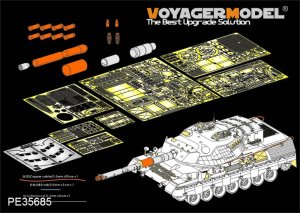 画像1: VoyagerModel [PE35685]1/35　現用カナダ レオパルト C2エッチングセット(タコム2004用) (1)