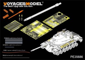 画像1: VoyagerModel [PE35686] 1/35 米 M103A1 重戦車 「ファイティングモンスター」エッチング基本セット(DML3548用) (1)