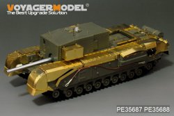 画像4: VoyagerModel [PE35687] 1/35 WWII 英 チャーチル3インチガンキャリアー エッチングセット(AFVクラブF35253用)