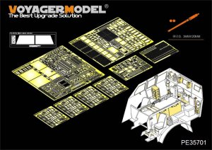 画像1: VoyagerModel [PE35701] WWII米 M26 ドラゴンワゴン戦車運搬車 トラクター内装 エッチングセット(タミヤ35230/35244用) (1)