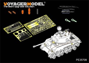 画像1: VoyagerModel [PE35709] 1/35  WWII米 M4A3E8 シャーマン イージーエイト エッチング基本セット(タミヤ25175/アスカ用) (1)