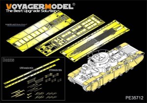 画像1: VoyagerModel [PE35712] 1/35  WWII露 T-35多砲塔戦車 フェンダー/履帯カバーセット(ホビーボス83841用) (1)