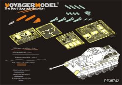 画像4: VoyagerModel [PE35742]WWII独 キングタイガー(ヘンシェル砲塔)エッチングセット(タミヤ35252/35164用)