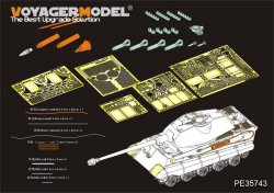 画像4: VoyagerModel [PE35743]WWII独 キングタイガー(ポルシェ砲塔)エッチングセット(タミヤ35169用)