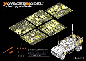 画像1: VoyagerModel [PE35744] 現用米 M-ATV MRAP クロウズII銃塔付き エッチングセット(パンダ 35007用) (1)