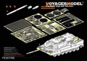 画像1: VoyagerModel [PE35776B]1/35 現用 独 ドイツ連邦軍レオパルド2A6ベーシックセットVer.B(砲身付)(タミヤ35271用) (1)