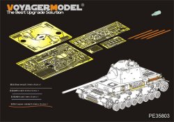 画像3: VoyagerModel [PE35803]WWII独 IV号戦車 シュマールトゥルム砲塔搭載型 エッチングセット(ドラゴン6824用)