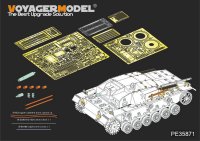 VoyagerModel [PE35871]1/35 WWII独 III号突撃砲C/D型 エッチング基本セット(DML6851用)