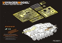 画像1: VoyagerModel [PE35873]1/35 WWII独 III号突撃砲C/D型 長砲身改修型 エッチング基本セット(DML6851用)